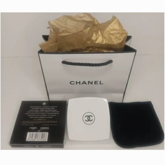 CHANEL Accessories - AUTHENTIC CHANEL MIRROR DOUBLE FACETTES MIRROR DUO COMPACT SLEEK WHITE